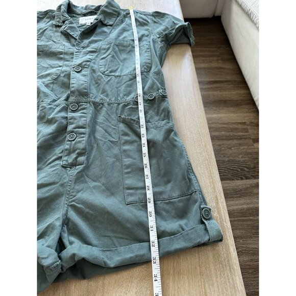 Pistola Parker Romper in Meadow Green Size Large Short Sleeve Shorts - Picture 6 of 9